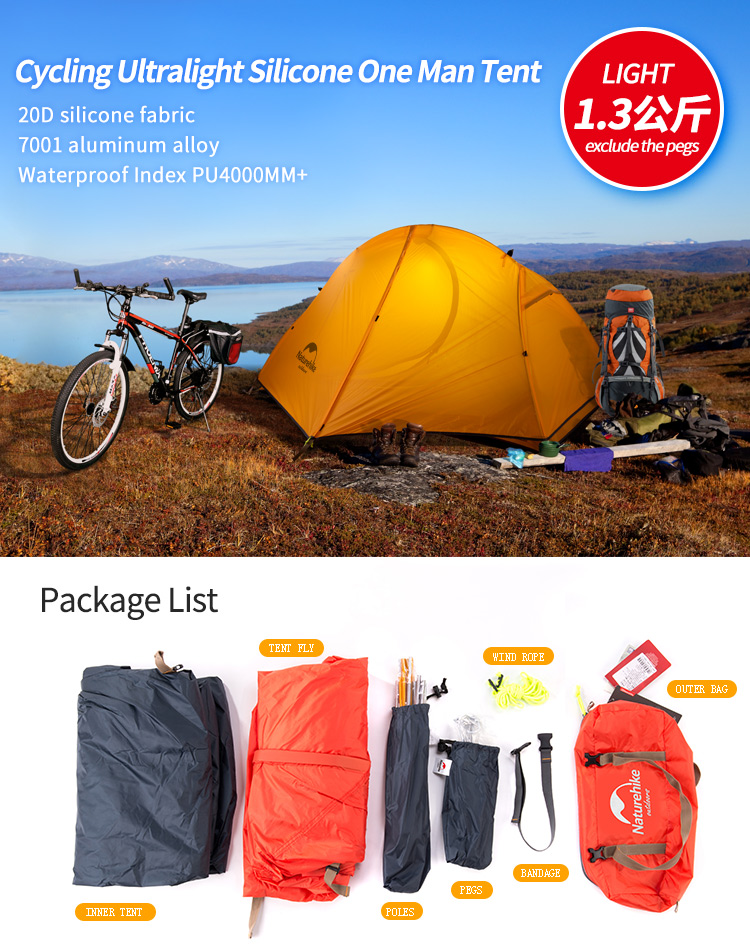 Cheap Goat Tents  Cycling Tent 1 Person Ultralight Backpacking Tent Double Layer Fishing Beach Tent Outdoor Travel Hiking Camping Tent Tents 